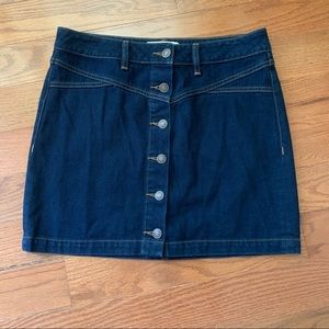 ⭐️PacSun⭐️ jean skirt - denim - button down front - 28